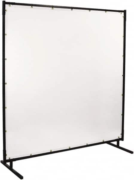 Steiner - 6' Wide x 6' High, 16mm Thickness, Vinyl Portable Welding Screen - Clear - A1 Tooling