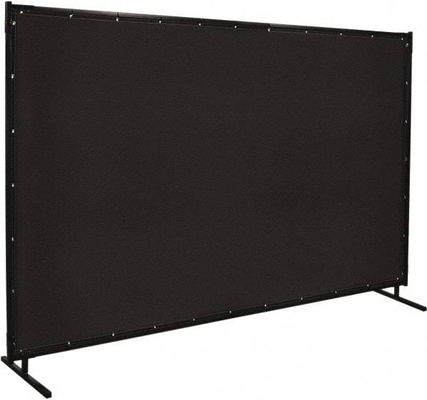 Steiner - 6' Wide x 10' High, Vinyl Laminated Polyester Portable Welding Screen - Black - A1 Tooling