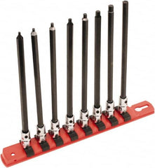 Wiha - 8 Piece 1/4" Drive Inch Hex Bit Socket Set - 3/32 to 1/4" Hex - A1 Tooling