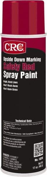 CRC - 20 fl oz Red Marking Paint - 700' Coverage, Lead Free Formula, 526.7 gL VOC - A1 Tooling