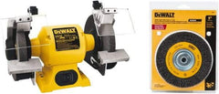 DeWALT - 6 Inch Wheel Diameter, 5/8 Inch Wide Wheel, 1/2 Inch Arbor Hole Diameter, Bench Grinder - A1 Tooling