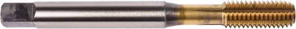 Union Butterfield - M6x1.00 Metric Coarse 6H Modified Bottoming Thread Forming Tap - Powdered Metal High Speed Steel, TiN Finish, 80mm OAL, 17mm Thread Length, Right Hand Thread, Series 1697AP - A1 Tooling