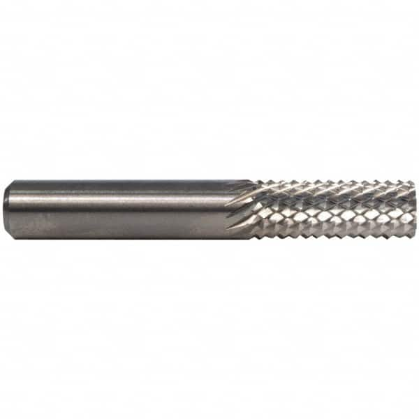 M.A. Ford - 1/4" Diam, 3/4" LOC, Plain End, Solid Carbide Diamond Pattern Router Bit - 2" OAL, 1/4" Shank Diam - A1 Tooling