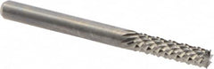 M.A. Ford - 1/8" Diam, 1/2" LOC, Burr End, Solid Carbide Diamond Pattern Router Bit - 1-1/2" OAL, 1/8" Shank Diam - A1 Tooling