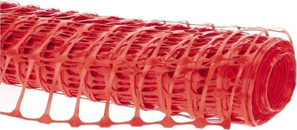 PRO-SAFE - 100' Long x 4' High, Orange Reusable Safety Fence - 1-15/32" x 1-15/32" Mesh - A1 Tooling