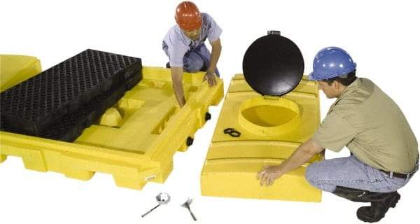 UltraTech - 355 Gallon Sump, IBC Pallet - 62 Inch Long x 62 Inch Wide x 39 Inch High, 3 Totes - A1 Tooling