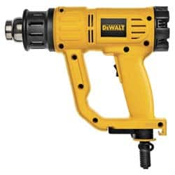 DeWALT - 120 to 1,100°F Heat Setting, 16 CFM Air Flow, Heat Gun - 120 Volts, 13 Amps, 1,550 Watts, 10' Cord Length - A1 Tooling