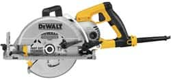 DeWALT - 15 Amps, 7-1/4" Blade Diam, 4,800 RPM, Electric Circular Saw - 120 Volts, 5/8" Arbor Hole, Left Blade - A1 Tooling