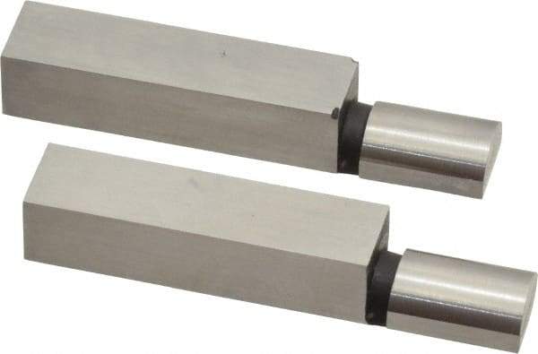 SPI - 1.965 Inch Overall Length, 0.315 Inch Jaw Thickness, 0.2 Inch Radius, Gage Block Cylindrical Jaws - Radius 0.00003 Inch, Pair 0.00004 Inch Accuracy, Sold As Pair, For Use with Rectangular Gage Blocks, 2 Pieces - A1 Tooling