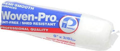 Premier Paint Roller - 3/8" Nap, 9" Wide Paint Woven-Pro Roller Cover - Semi-Smooth Texture, Woven - A1 Tooling