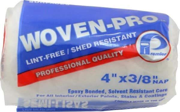 Premier Paint Roller - 3/8" Nap, 4" Wide Paint Woven-Pro Roller Cover - Semi-Smooth Texture, Woven - A1 Tooling