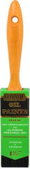 Premier Paint Roller - 1-1/2" Flat Hog Varnish Brush - 2-1/4" Bristle Length, 6-1/2" Wood Handle - A1 Tooling