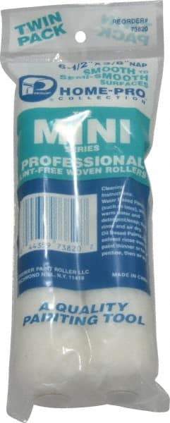 Premier Paint Roller - 3/8" Nap, Mini Paint Roller - 6-1/2" Wide, Includes Roller Cover - A1 Tooling