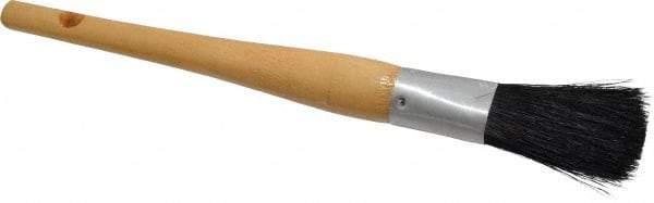 Premier Paint Roller - 3/4" Oval Hog Sash Brush - 2-1/2" Bristle Length, 8" Wood Handle - A1 Tooling