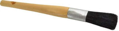 Premier Paint Roller - 1" Oval Hog Sash Brush - 2-3/4" Bristle Length, 8" Wood Handle - A1 Tooling