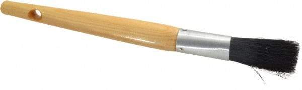 Premier Paint Roller - 3/8" Oval Hog Sash Brush - 2" Bristle Length, 6" Wood Handle - A1 Tooling