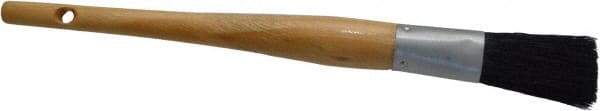 Premier Paint Roller - 5/8" Oval Hog Sash Brush - 2-1/4" Bristle Length, 6" Wood Handle - A1 Tooling