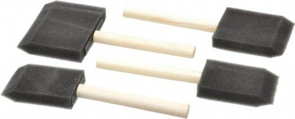 Premier Paint Roller - 1, 2, 3 & 4" Foam Foam Paint Brush Set - Wood Handle - A1 Tooling