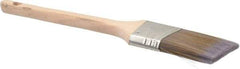 Premier Paint Roller - 2" Angled Synthetic Sash Brush - 2-3/4" Bristle Length, 9" Wood Rattail Handle - A1 Tooling