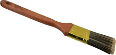 Premier Paint Roller - 1-1/2" Angled Synthetic Sash Brush - 2-1/4" Bristle Length, 8-3/4" Wood Handle - A1 Tooling