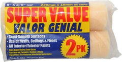 Premier Paint Roller - 3/8" Nap, 9" Wide Paint General Purpose Roller Cover - Semi-Smooth Texture, Polyester - A1 Tooling