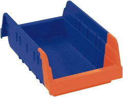 Akro-Mils - 11-5/8" Deep, Blue/Orange Hopper Shelf Bin - 4" High x 4-1/4" Wide x 11-5/8" Long - A1 Tooling