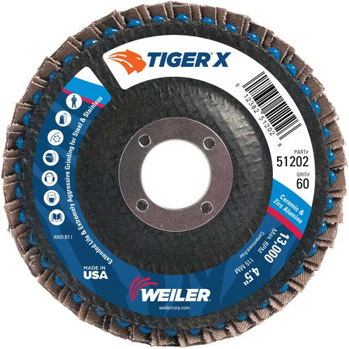 4 1/2 TIGER X FLAP DISC - A1 Tooling