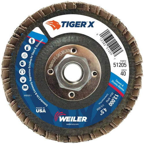 4 1/2 TIGER X FLAP DISC - A1 Tooling