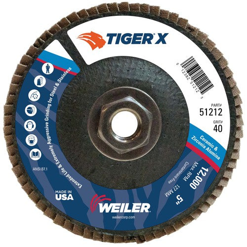 5 × 5/8-11 ARBOR 40X FLAP DISC - A1 Tooling