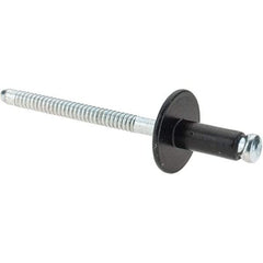 Made in USA - Aluminum Peel Blind Rivet - Aluminum Mandrel, 0.046" to 0.0203" Grip, 3/16" Head Diam, - A1 Tooling