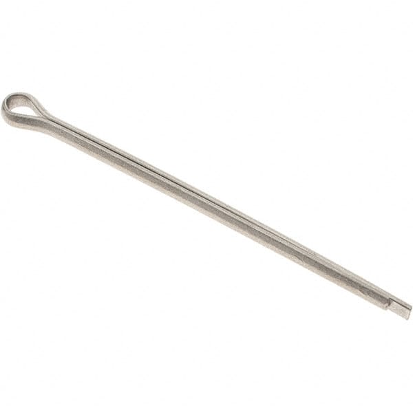 Value Collection - 1/8" Diam x 2-1/2" Long Extended Prong Cotter Pin - Grade 18-8, Uncoated, Stainless Steel - A1 Tooling