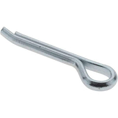 Value Collection - 1/4" Diam x 1-1/2" Long Hammerlock Cotter Pin - Grade 2, Zinc-Plated, Steel - A1 Tooling