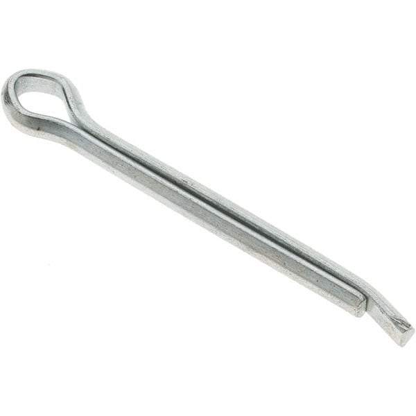 Value Collection - 5/32" Diam x 1-3/4" Long Hammerlock Cotter Pin - Grade 2, Zinc-Plated, Steel - A1 Tooling