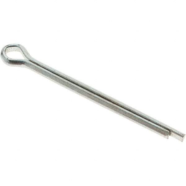 Value Collection - 5/32" Diam x 2" Long Extended Prong Cotter Pin - Grade 2, Zinc-Plated, Steel - A1 Tooling