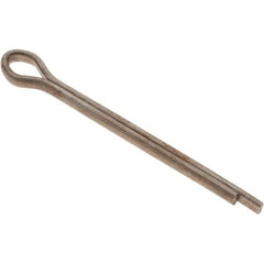 Value Collection - 1/8" Diam x 1-1/2" Long Extended Prong Cotter Pin - Grade 2, Zinc-Plated, Steel - A1 Tooling