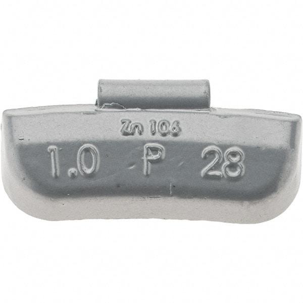 Value Collection - 1 oz P Wheel Weight - Zinc, For Use with Automotive & Light Trucks - A1 Tooling