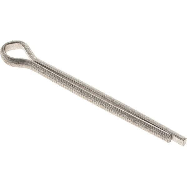 Value Collection - 1/8" Diam x 1-1/2" Long Extended Prong Cotter Pin - Grade 18-8, Uncoated, Stainless Steel - A1 Tooling