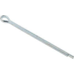 Value Collection - 7/64" Diam x 2" Long Extended Prong Cotter Pin - Grade 2, Zinc-Plated, Steel - A1 Tooling