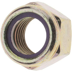 Value Collection - 3/4-10 UNC Grade 8 Hex Lock Nut with Nylon Insert - 1-1/16" Width Across Flats, 7/8" High, Zinc Yellow Dichromate Finish - A1 Tooling