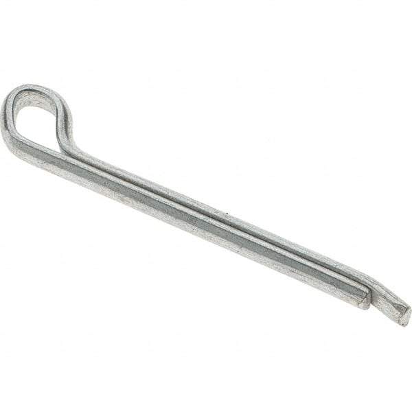 Value Collection - 7/64" Diam x 1-1/4" Long Hammerlock Cotter Pin - Grade 2, Zinc-Plated, Steel - A1 Tooling