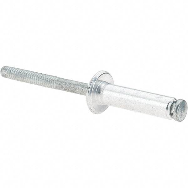 Made in USA - Dome Head Aluminum Peel Blind Rivet - Steel Mandrel, 33/64" to 19/32" Grip, 22.23mm Length Under Head, - A1 Tooling