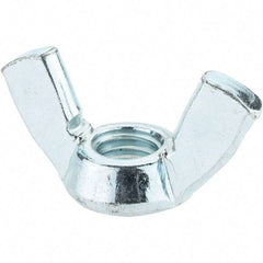 Value Collection - 1/2-13 UNC, Zinc Plated, Steel Type A Wing Nut - 1.94" Wing Span, 1" Wing Span - A1 Tooling