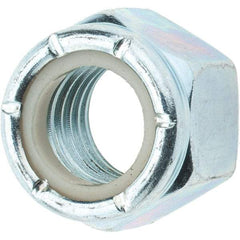 Value Collection - 3/4-10 UNC Grade 2 Hex Lock Nut with Nylon Insert - 1-1/16" Width Across Flats, 7/8" High, Zinc-Plated Finish - A1 Tooling