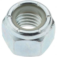 Value Collection - 1/2-13 UNC Grade 2 Hex Lock Nut with Nylon Insert - 3/4" Width Across Flats, 39/64" High, Zinc-Plated Finish - A1 Tooling