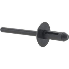 Value Collection - Nylon Open End Blind Rivet - 5/32" to 1/4" Grip, 17mm Head Diam, - A1 Tooling