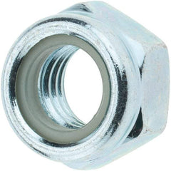 Value Collection - M12x1.75 Metric Coarse Class 8 Hex Lock Nut with Nylon Insert - 12mm High, Zinc-Plated Finish - A1 Tooling