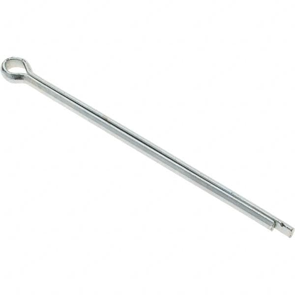 Value Collection - 1/4" Diam x 5" Long Extended Prong Cotter Pin - Grade 2, Zinc-Plated, Steel - A1 Tooling