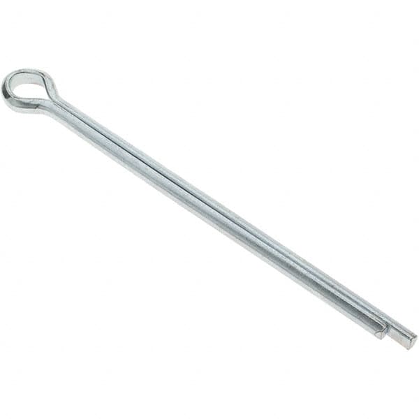 Value Collection - 5/16" Diam x 5" Long Extended Prong Cotter Pin - Grade 2, Zinc-Plated, Steel - A1 Tooling