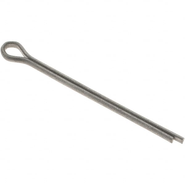 Value Collection - 3/32" Diam x 1-1/2" Long Extended Prong Cotter Pin - Grade 2, Zinc-Plated, Steel - A1 Tooling