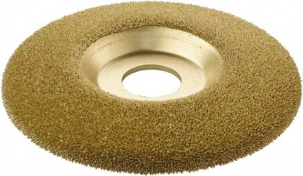 KUTZALL - 4-1/2" Wheel Diam, 7/8" Arbor Hole, Type 27 Depressed Center Wheel - Tungsten Carbide, 15,000 Max RPM - A1 Tooling